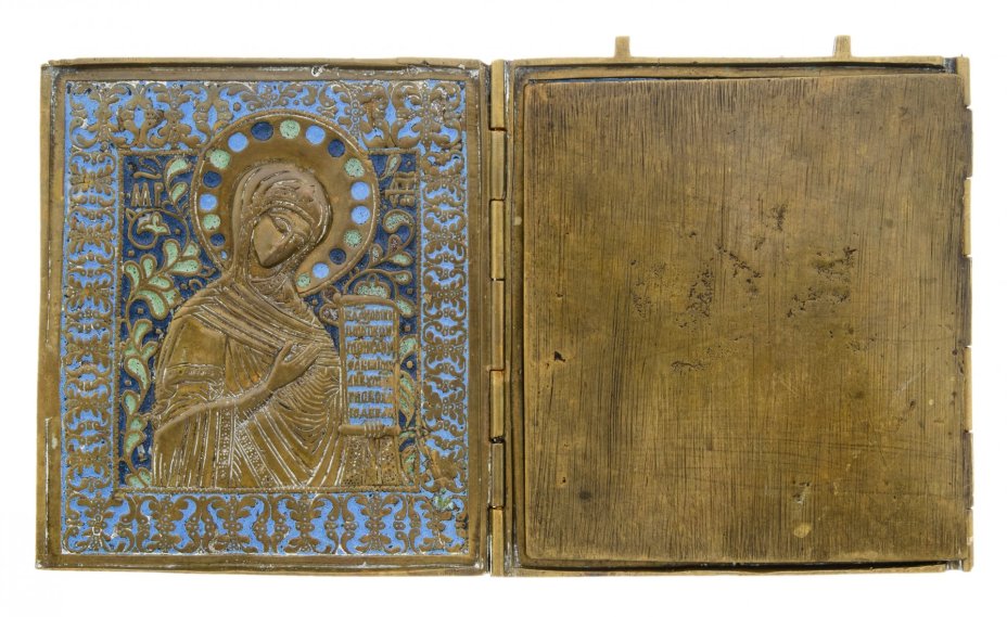 Складень "Деисусный чин", латунь, эмаль, Российская Империя, 1870-1890 гг.