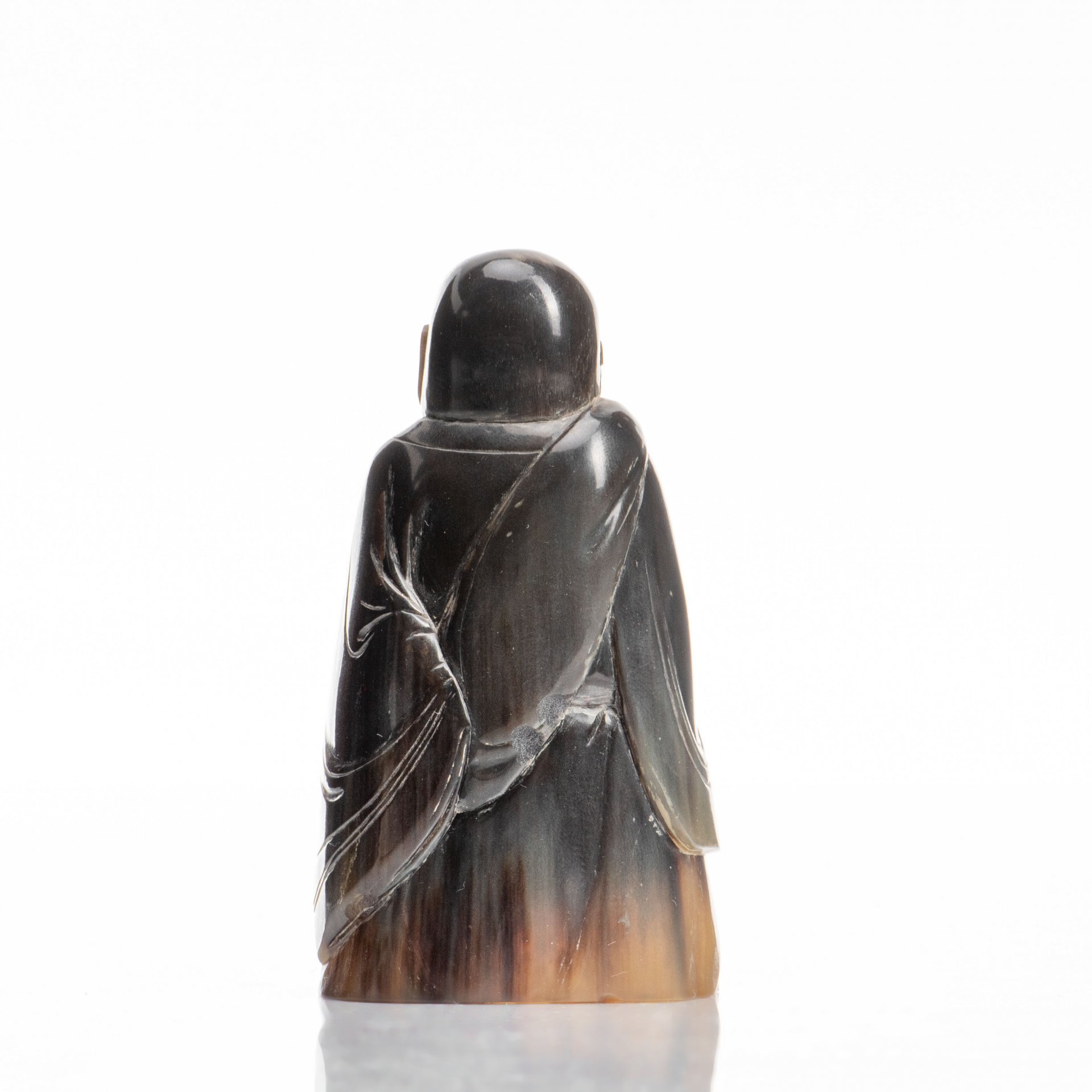 Статуэтка "Хотей" (Бог богатства), рог, резьба, Китай, 1970-1980 гг.