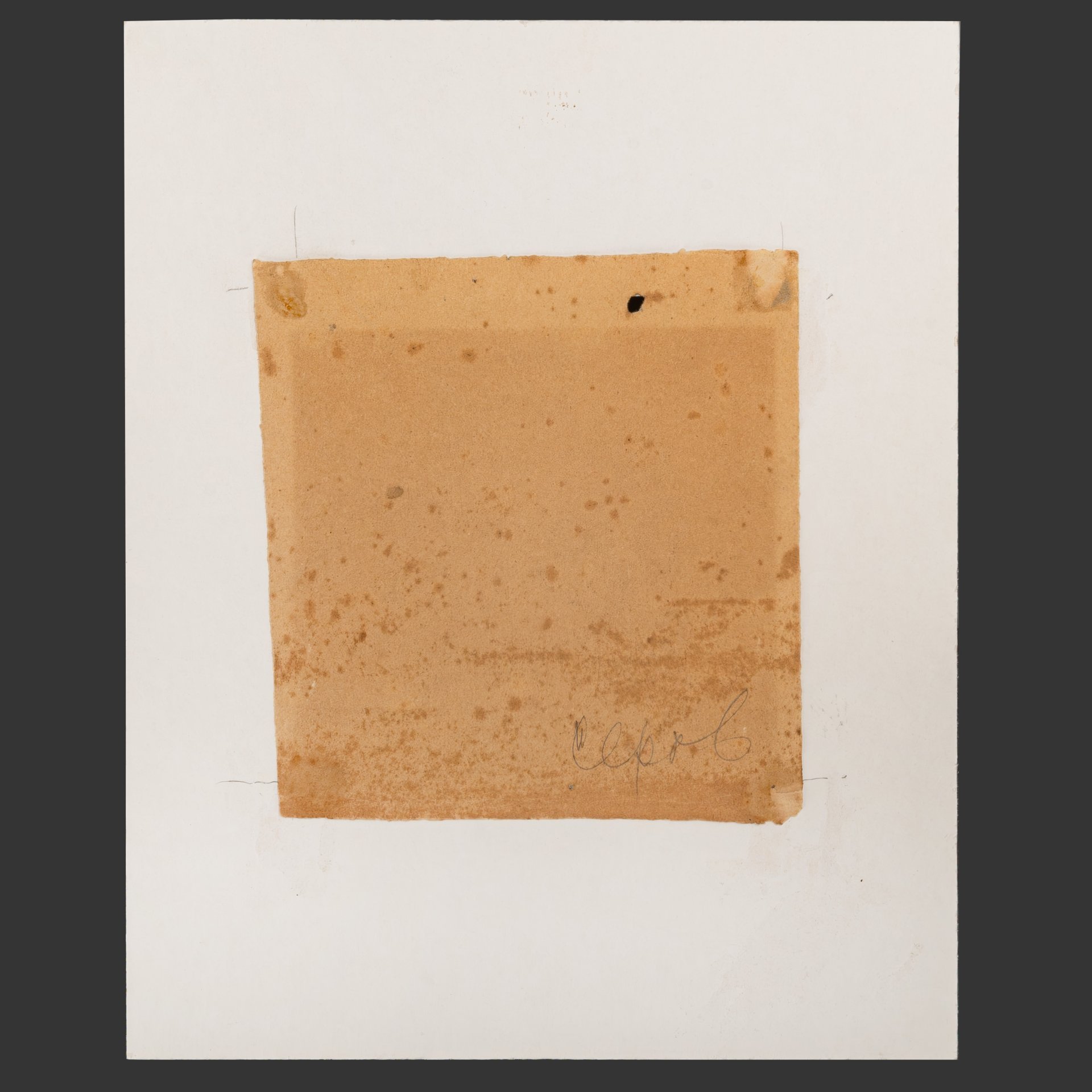 Мужской портрет (эскиз), оформленный в паспарту и застеклённую раму, художник Серов Валентин Александрович (согласно подписи на обороте), бумага, карандаш, Российская империя, 1880-1910 гг.