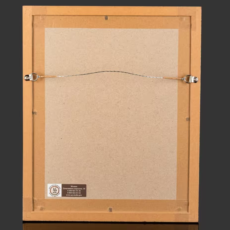 Мужской портрет (эскиз), оформленный в паспарту и застеклённую раму, художник Серов Валентин Александрович (согласно подписи на обороте)