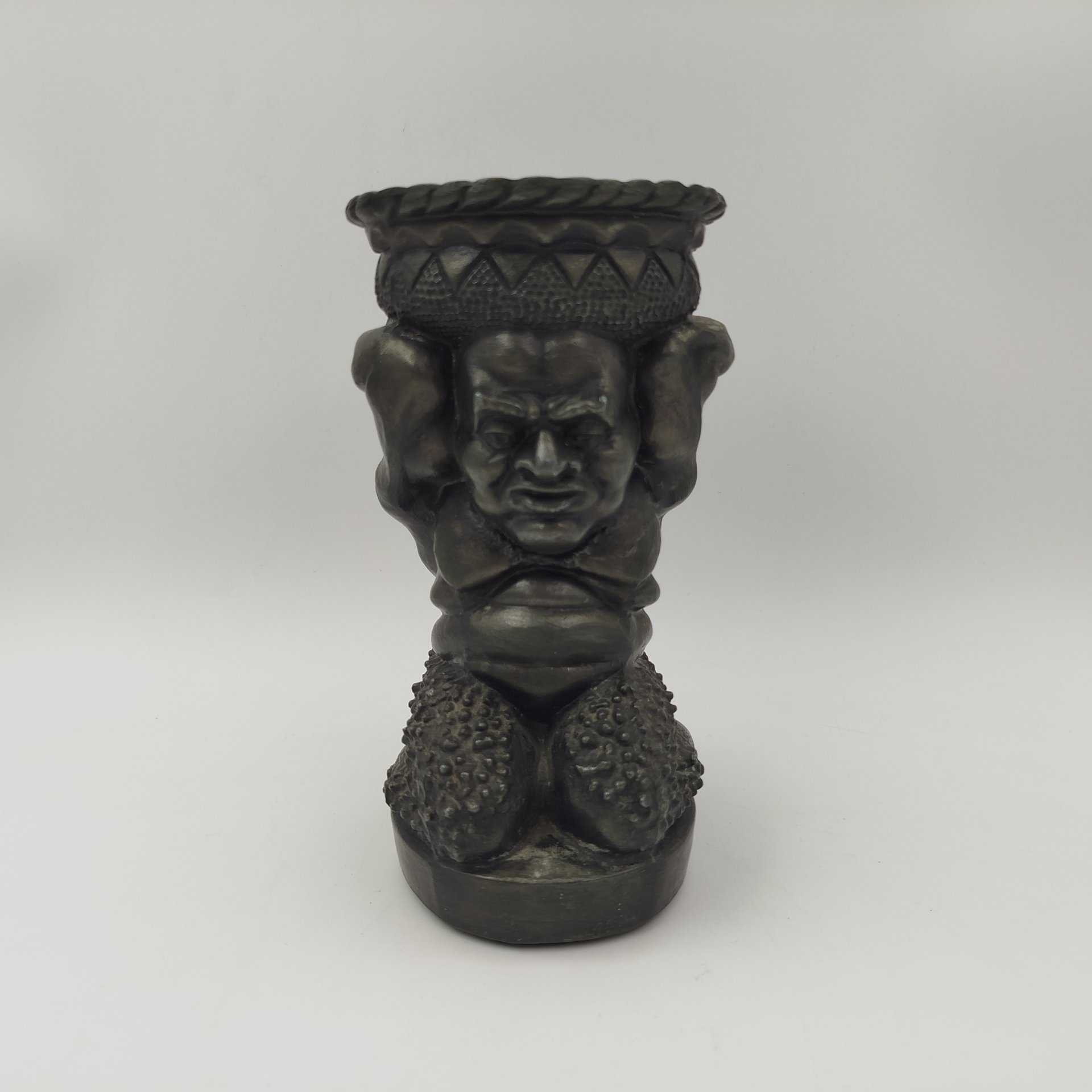 Пепельница "Сатир", силумин, крашение, СССР, 1970-1990 гг.