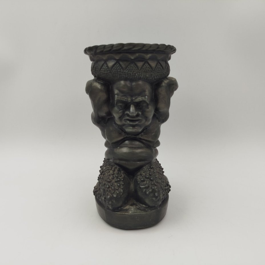 Пепельница "Сатир", силумин, крашение, СССР, 1970-1990 гг.