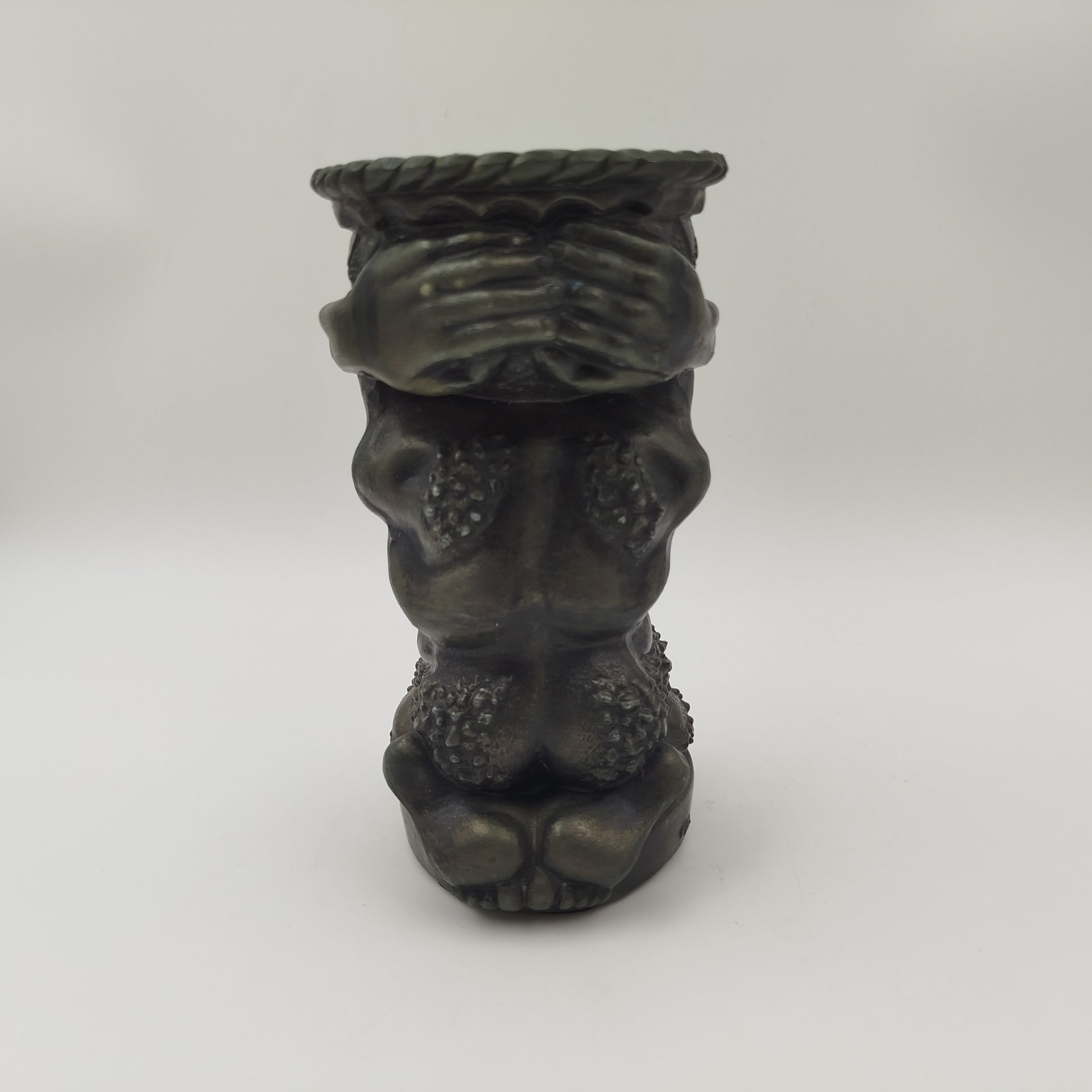 Пепельница "Сатир", силумин, крашение, СССР, 1970-1990 гг.