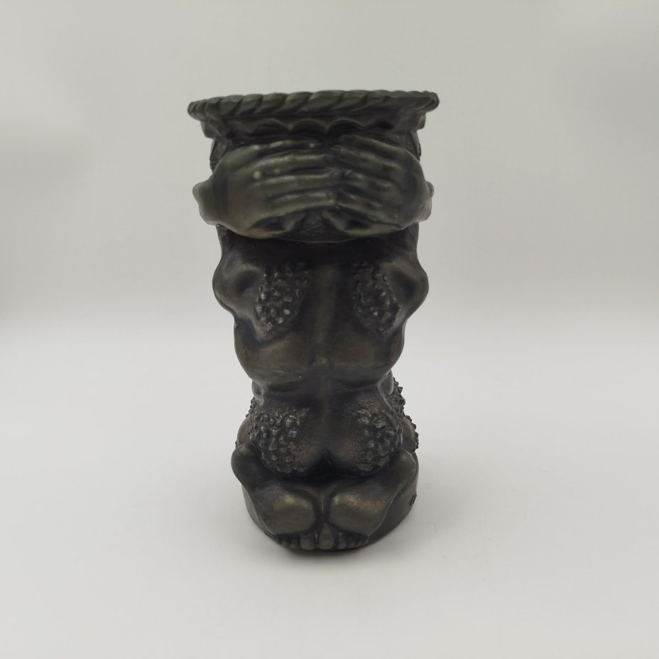 Пепельница "Сатир", силумин, крашение, СССР, 1970-1990 гг.