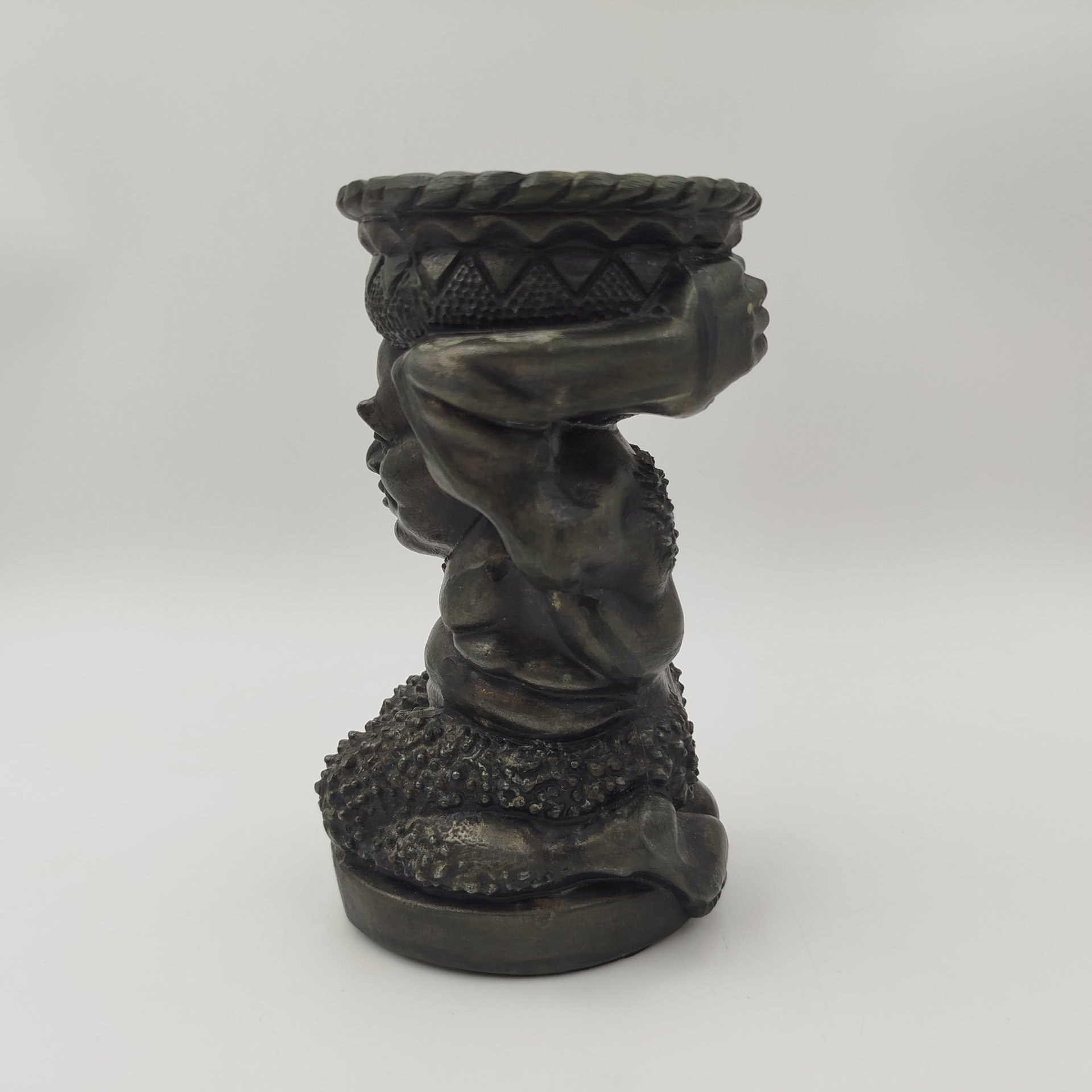 Пепельница "Сатир", силумин, крашение, СССР, 1970-1990 гг.