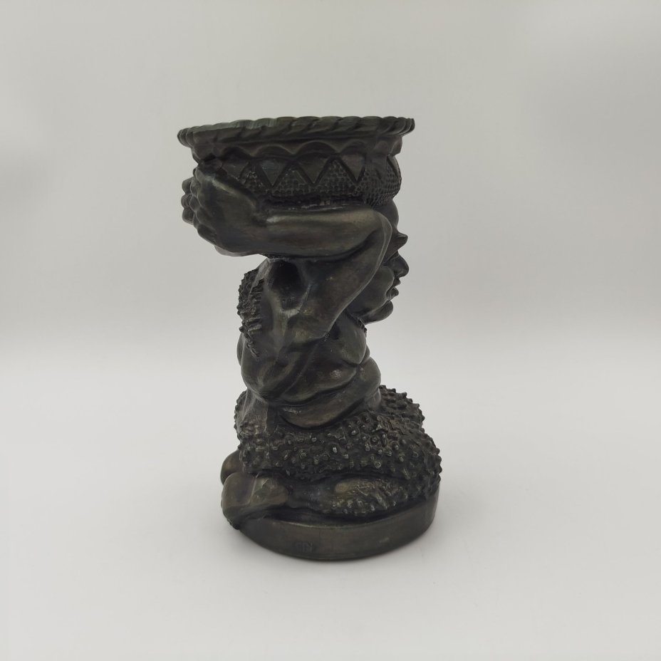 Пепельница "Сатир", силумин, крашение, СССР, 1970-1990 гг.