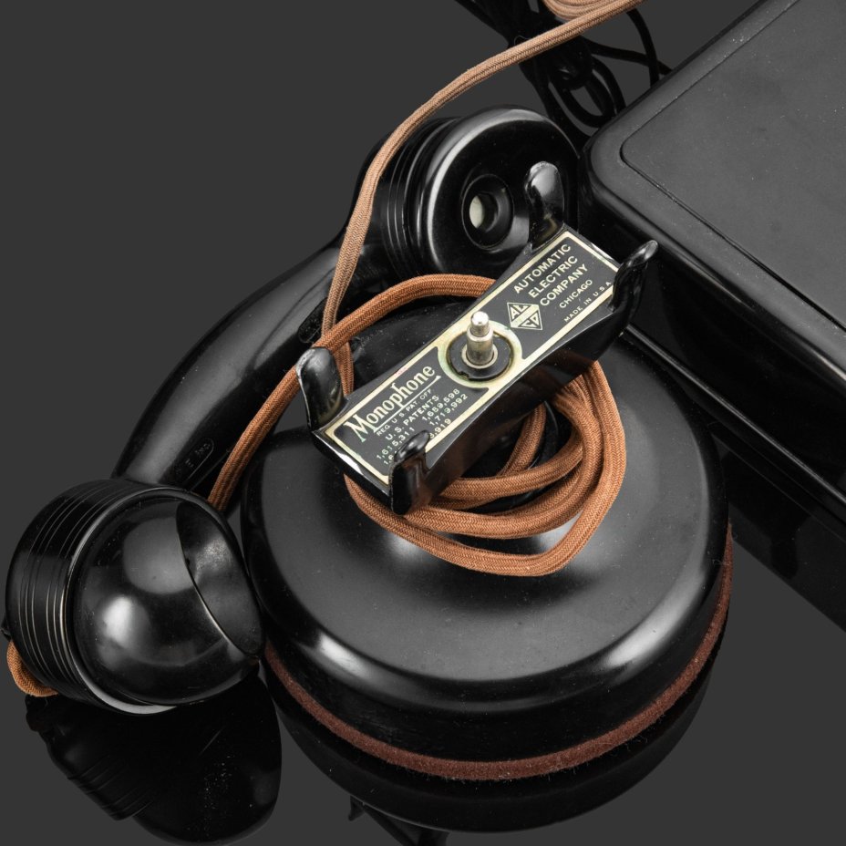 Телефон стационарный "Monophone", Automatic Electric Compani, Chicago, бакелит, металл, США, 1910-1930 гг.