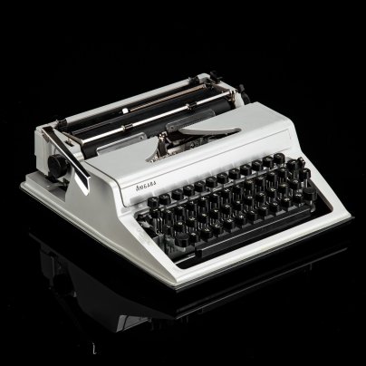 Машинка печатная портативная "Любава" серого цвета, в кофре