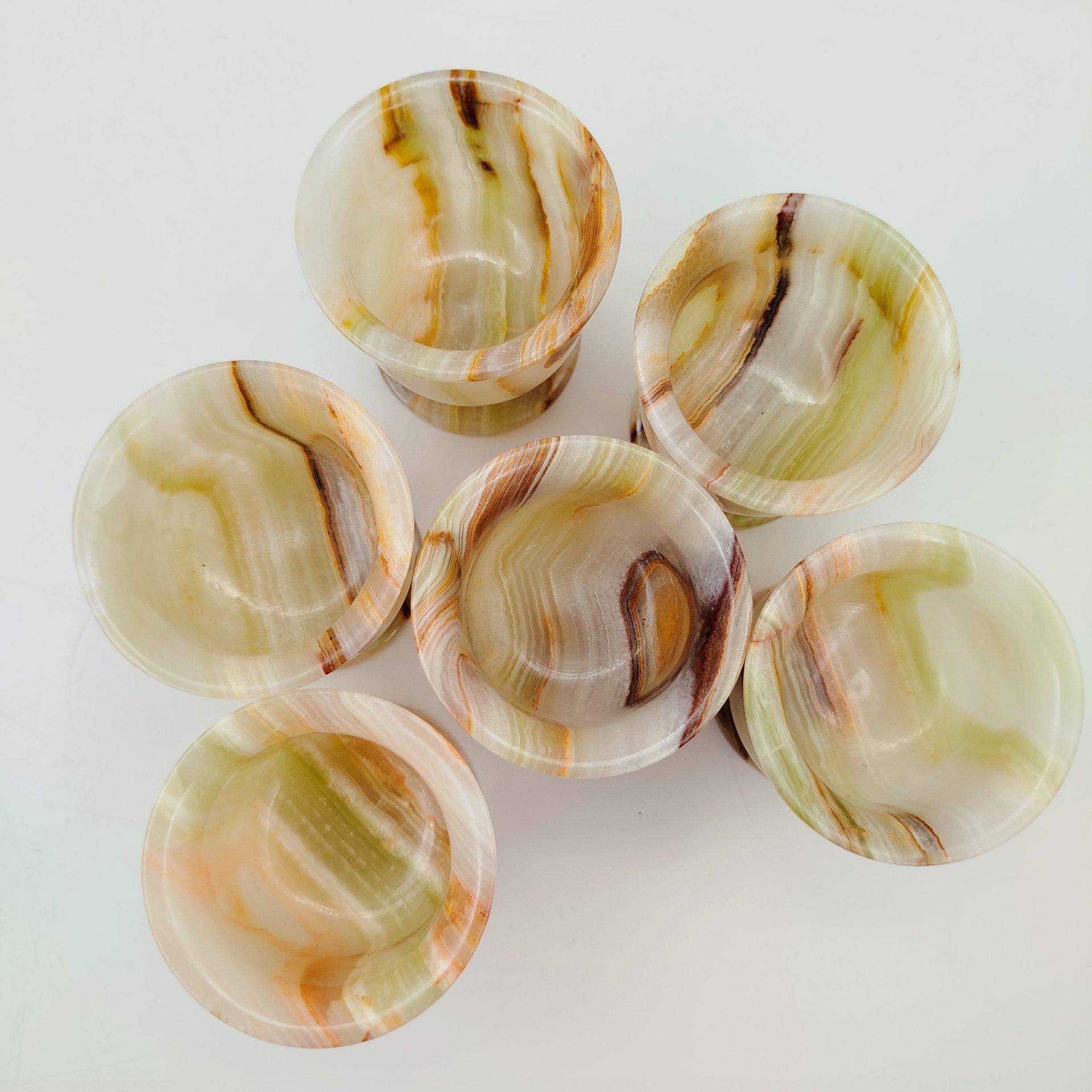 Набор из шести рюмок в коробке, оникс, Российская Федерация, 2000-2020 гг.