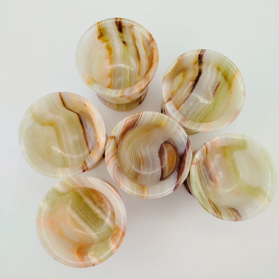 Набор из шести рюмок в коробке, оникс