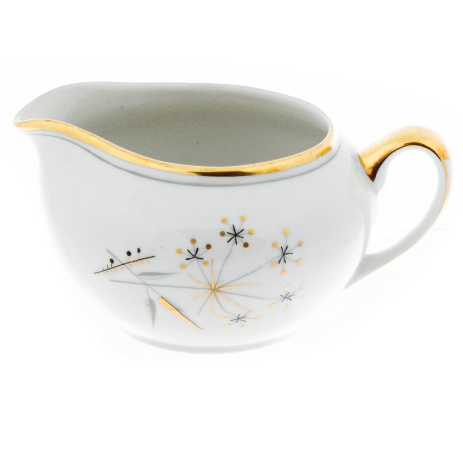 Сервиз чайный на 6 персон (21 предмет), фарфор, деколь, золочение, "Weisswasser porcelain works", Германия, 1957-1990 гг.