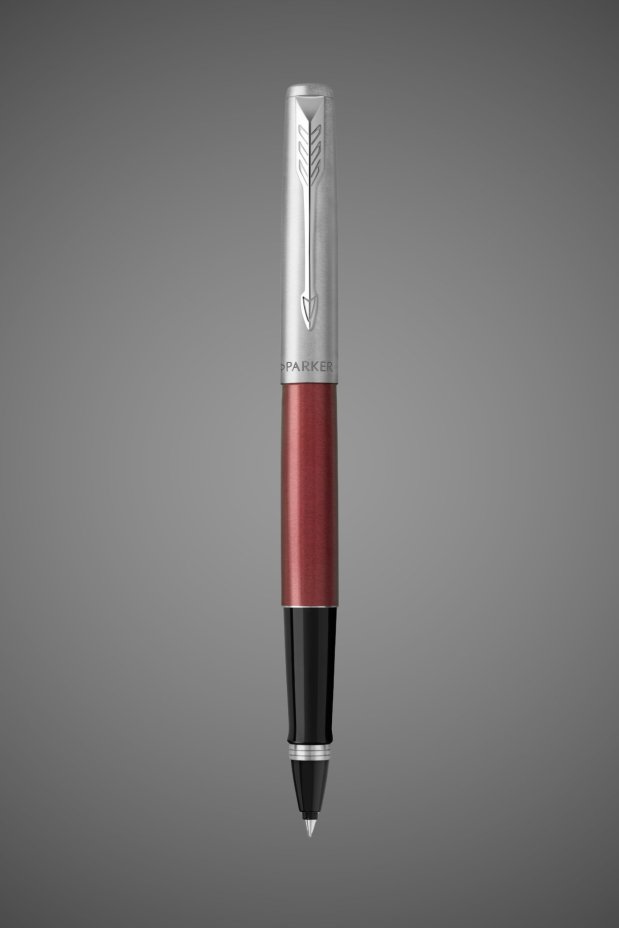 Ручка-роллер Parker (Паркер) Jotter Core T63 Kensington Red CT M F.BLK, Лаки и смолы: лак, нержавеющая сталь