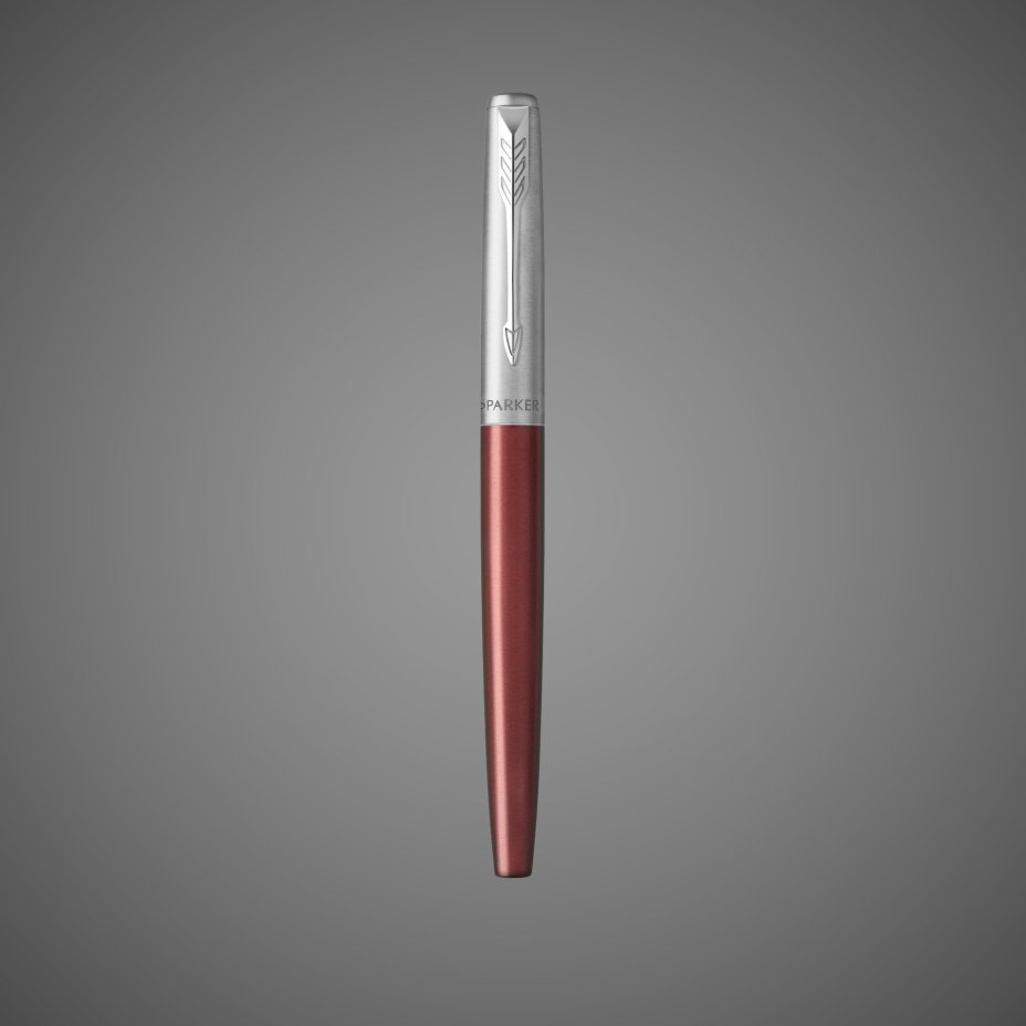 Ручка-роллер Parker (Паркер) Jotter Core T63 Kensington Red CT M F.BLK, Лаки и смолы: лак, нержавеющая сталь