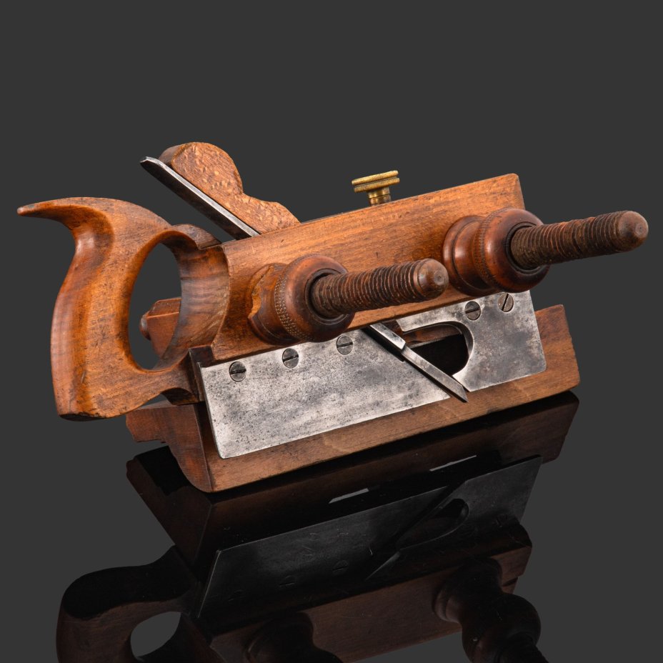 Рубанок для снятия фаски, The Auburn Tool Company, дерево, сталь, латунь, США, 1864-1893 гг.