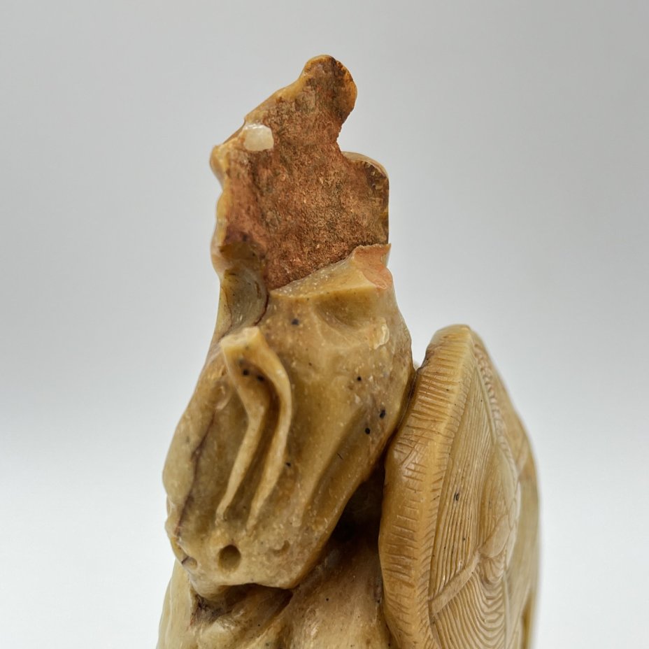 Статуэтка "Шоу-син" (божество долголетия), поделочный камень, резьба, Китай, 1950-1970 гг.