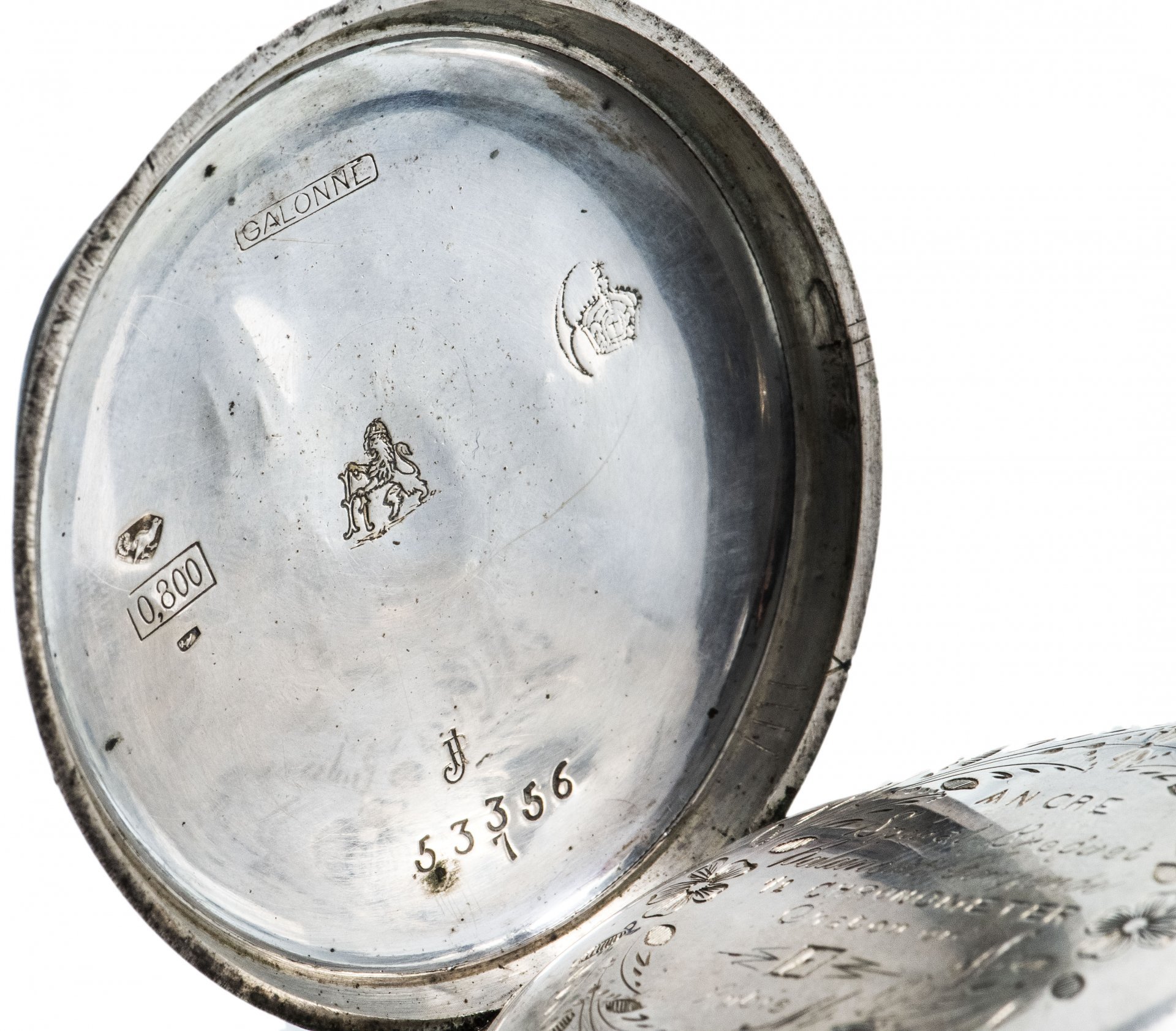 Часы карманные, серебро 800 пр., фирма "G.-Henry Liengme", г. Корморет, Швейцария, 1900-1920 гг.