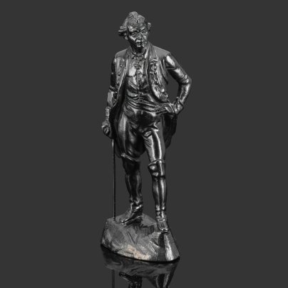 Статуэтка "Александр Васильевич Суворов" (полководец, основоположник русской военной теории), скульптор Гилев А.С., Каслинский чугунолитейный завод (Касли)