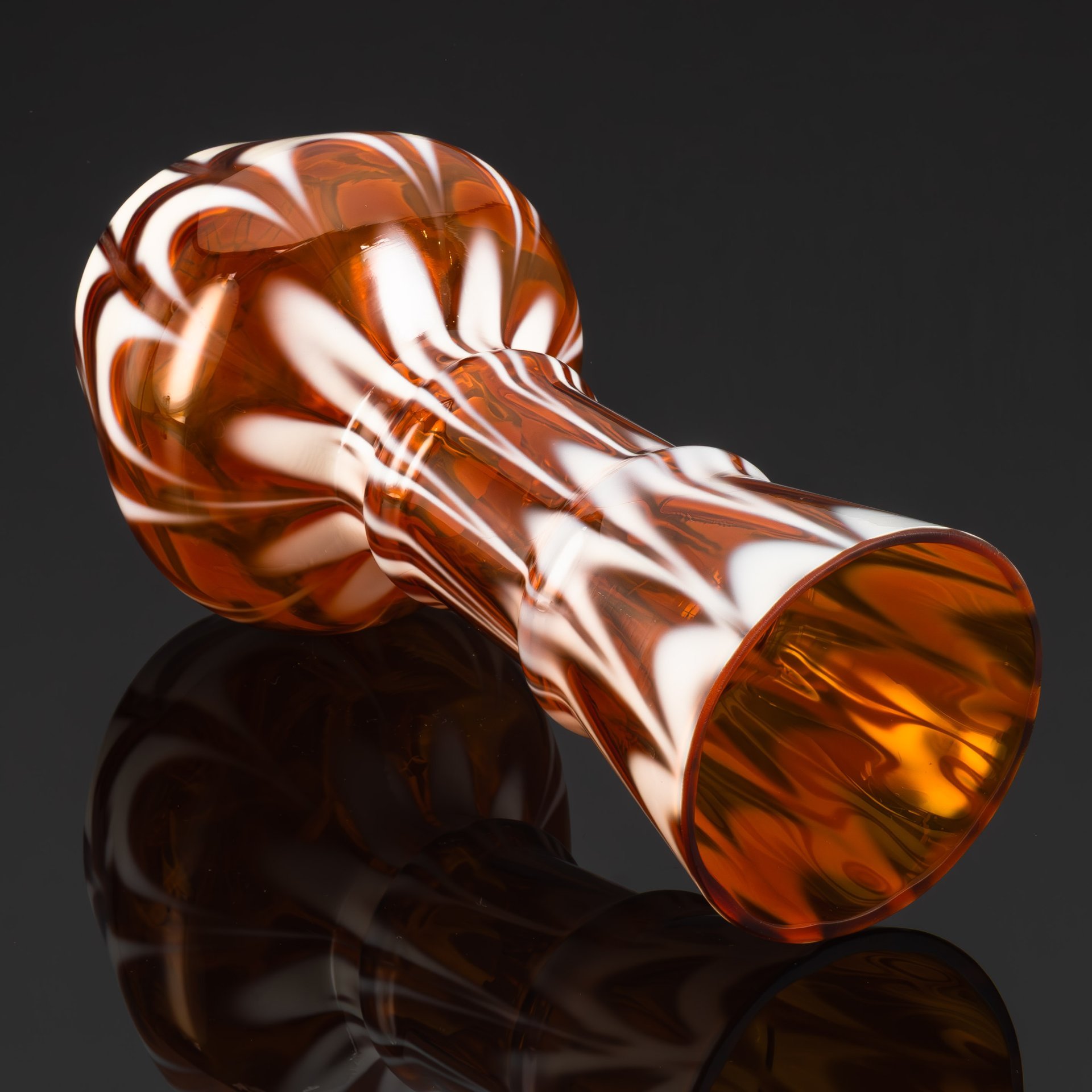 Ваза, стекло, сульфидно-цинковое, гутная техника, Стекольный завод «Красный май», СССР, 1960-1980 гг.