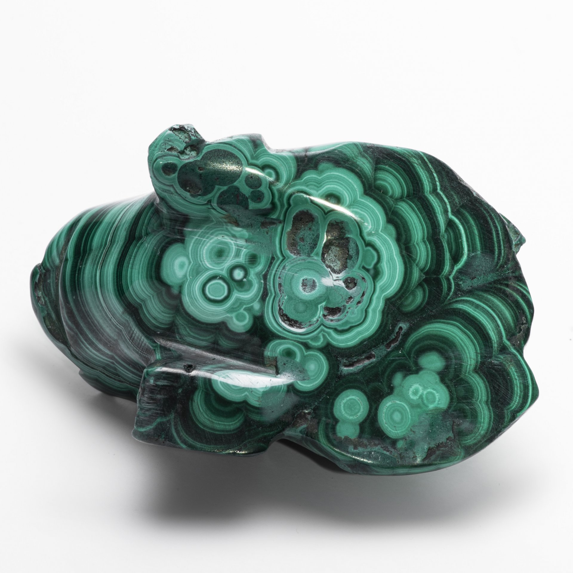 Статуэтка "Лягушка", малахит, резьба, Азия, 1990-2000 гг.