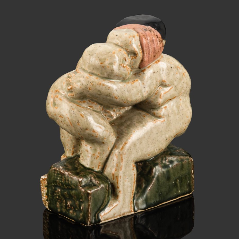 Скульптура "Семья", скульптор Henry Heerup (1907-1993 гг.), Royal Copenhagen — Aluminia