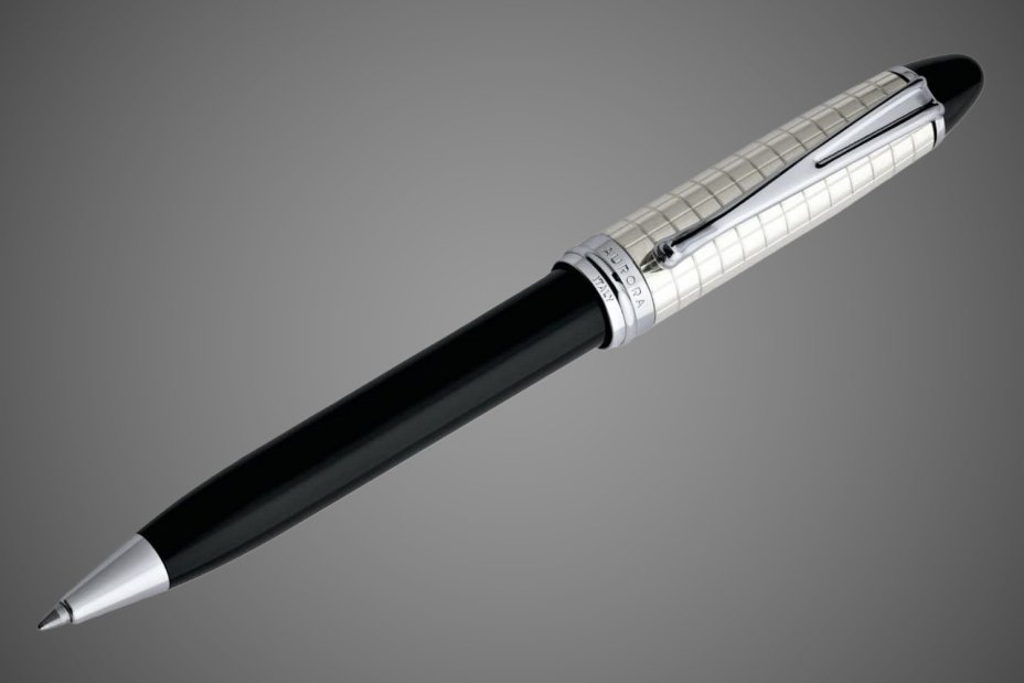 Шариковая ручка Aurora Ipsilon Quadra Silver Black CT, в подарочной коробке, Драгметаллы: серебро, смола