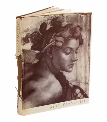 Альбом "Michelangelo" (на немецком языке), бумага, печать, издательство "Seemann, Buch und Kunstverlag", Лейпциг, Германия, 1963 г., Издательство «VEB E.A. Seemann Verlag»