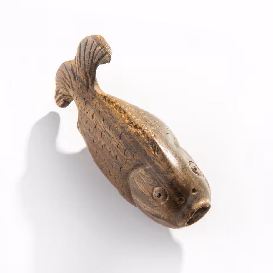 Нэцкэ "Рыба Тай", самшит, резьба, тонировка, Япония, 1980-1990 гг.