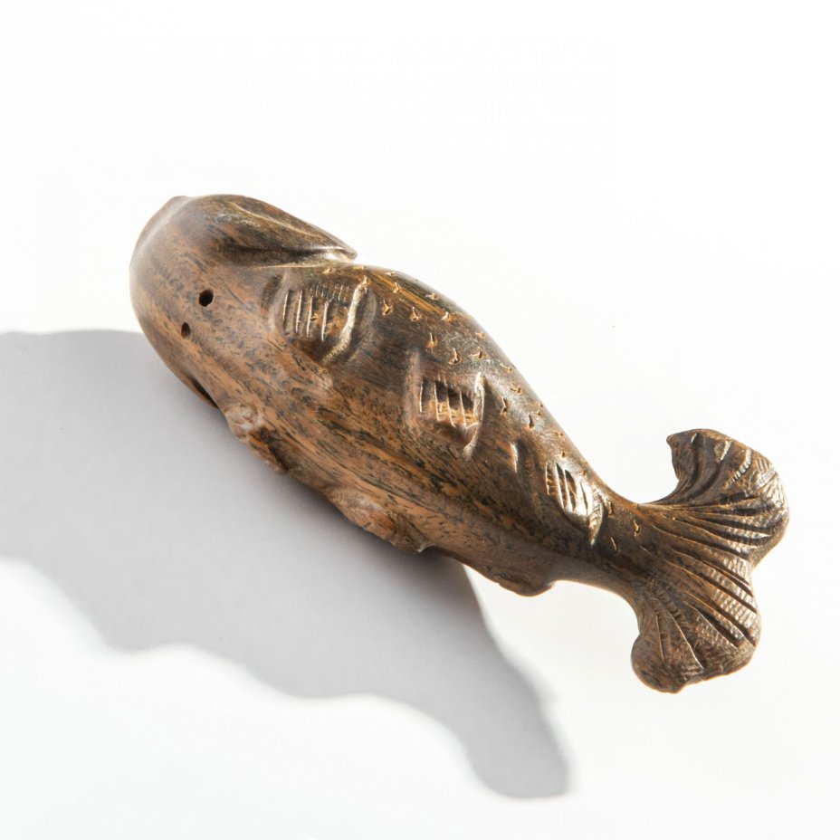 Нэцкэ "Рыба Тай", самшит, резьба, тонировка, Япония, 1980-1990 гг.