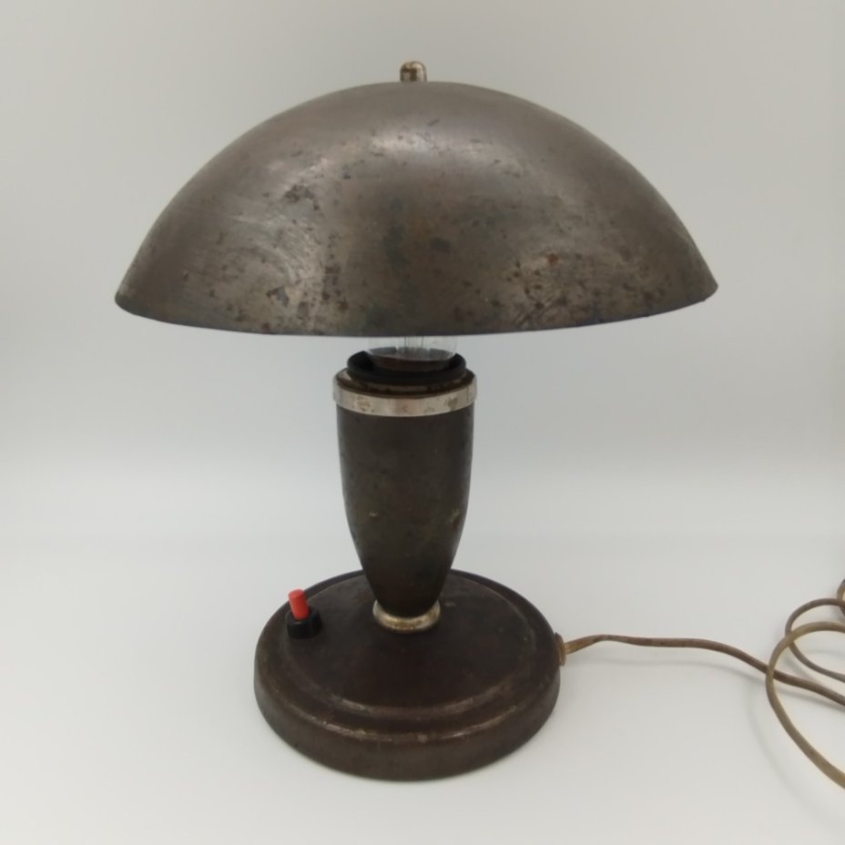 Лампа настольная, металл, металл, пластмасса, СССР, 1940-1960 гг.