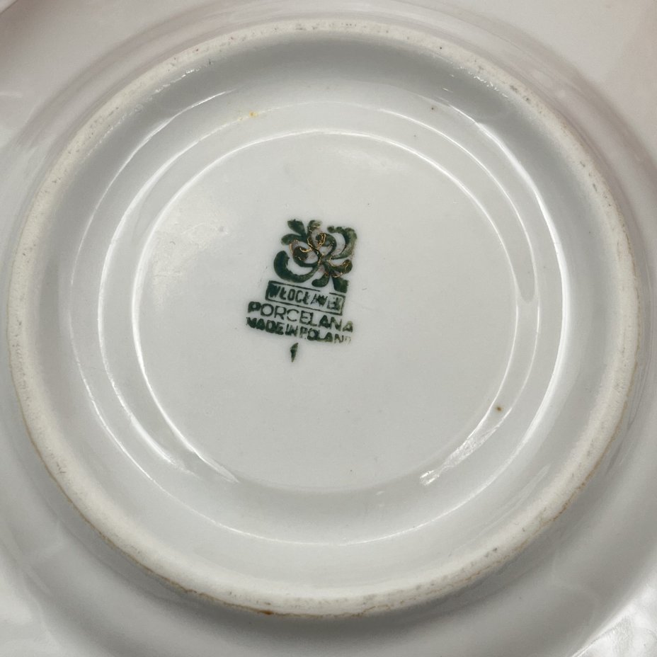 Сервиз кофейный на 6 персон (15 предметов) красного цвета