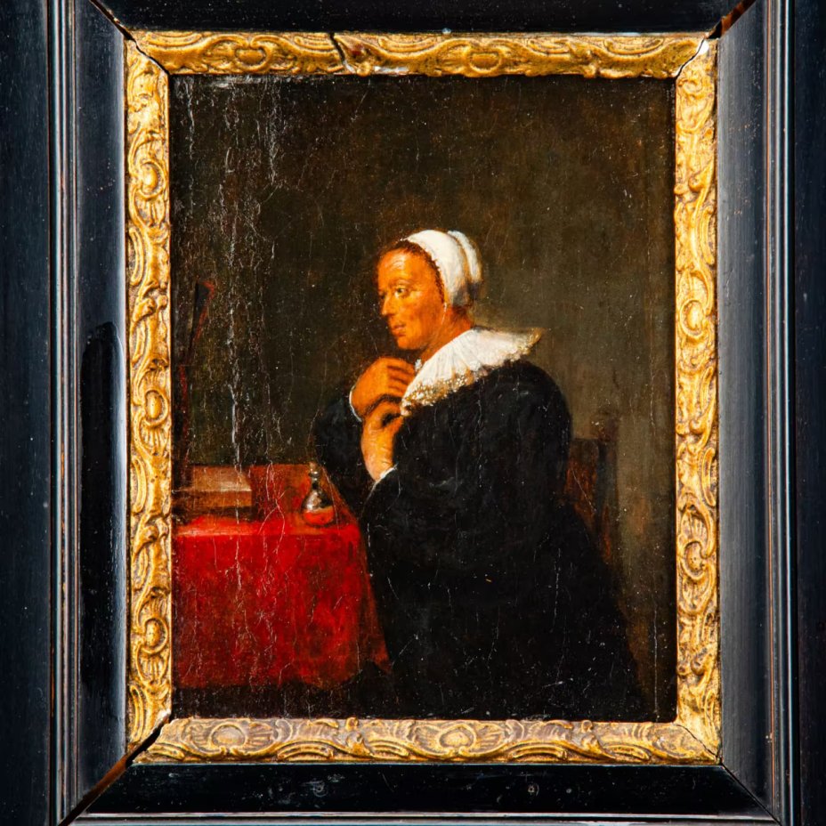 Картина "Гордость"  (по работе Адрианна Брауэра (1605-1638), фламандская школа), неизвестный художник