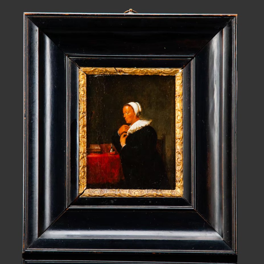 Картина "Гордость"  (по работе Адрианна Брауэра (1605-1638), фламандская школа), неизвестный художник