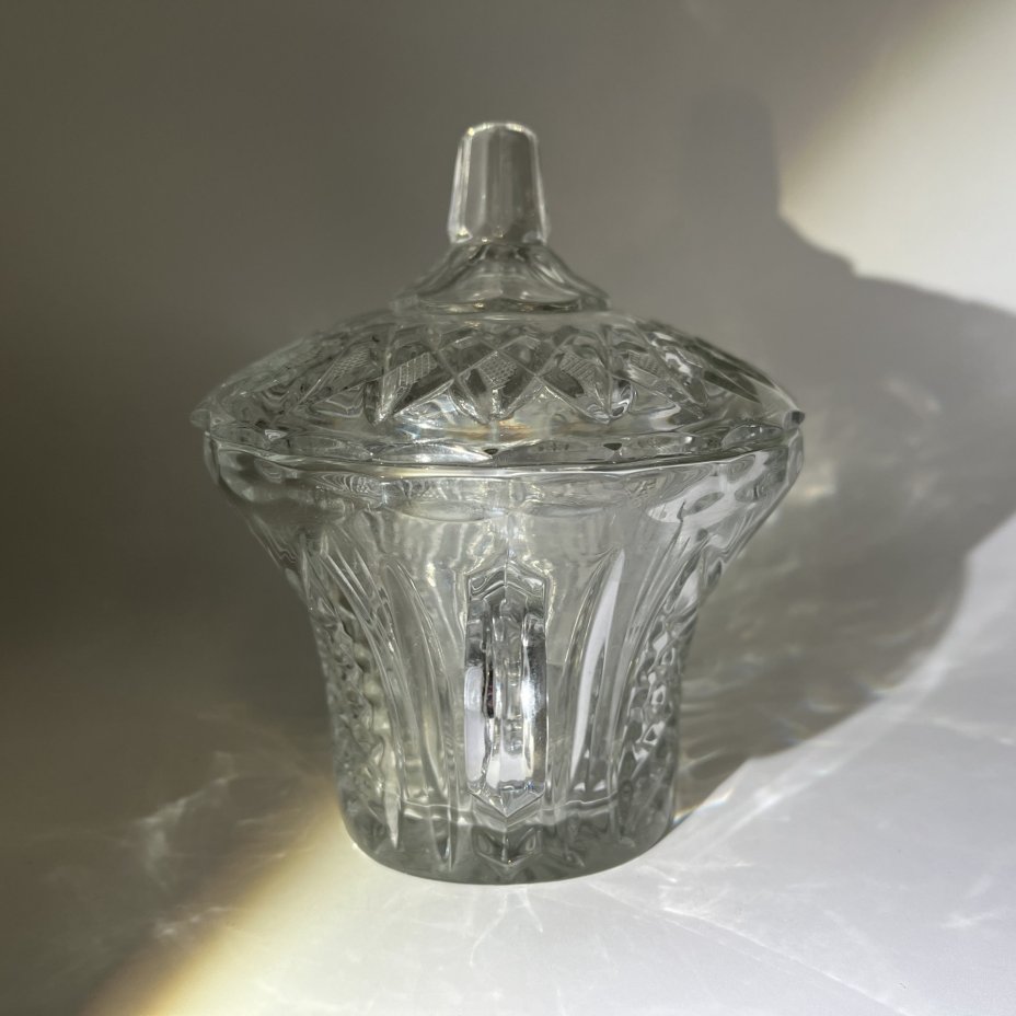 Ваза для десертов (бонбоньерка, конфетница), хрусталь