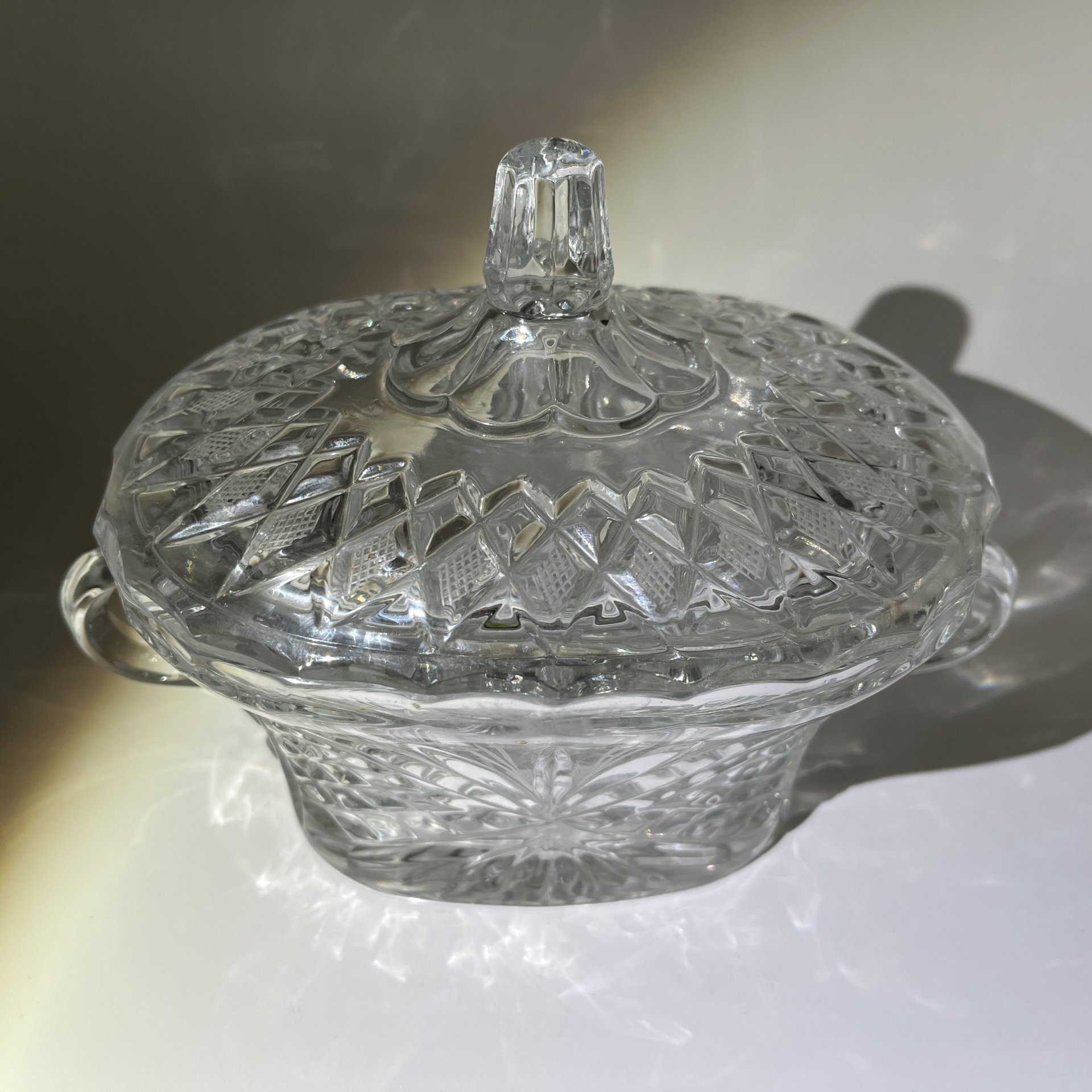 Ваза для десертов (бонбоньерка, конфетница), хрусталь