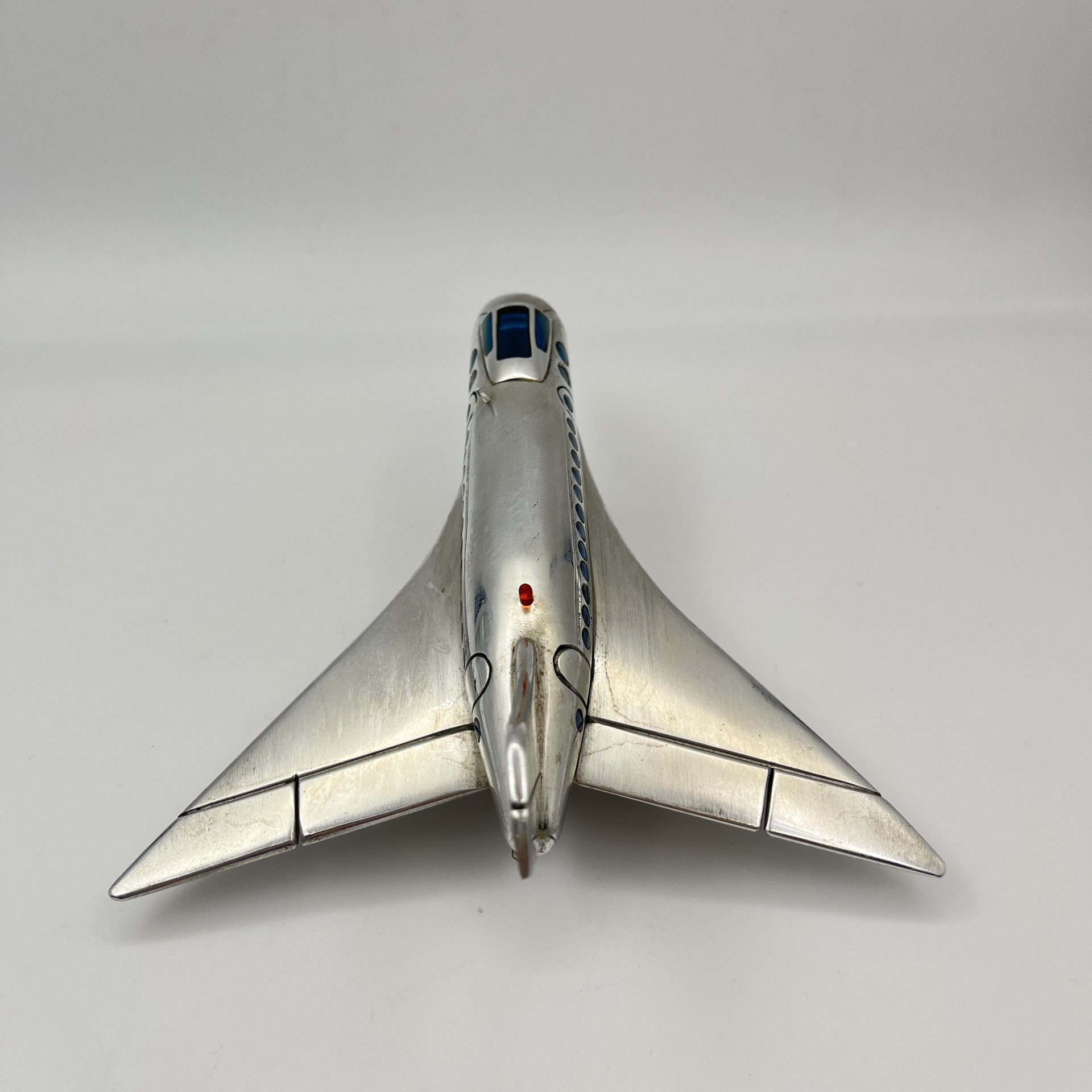 Модель самолёта Ту-144, металл, пластмасса, бакелит, СССР, 1970-1990 гг.