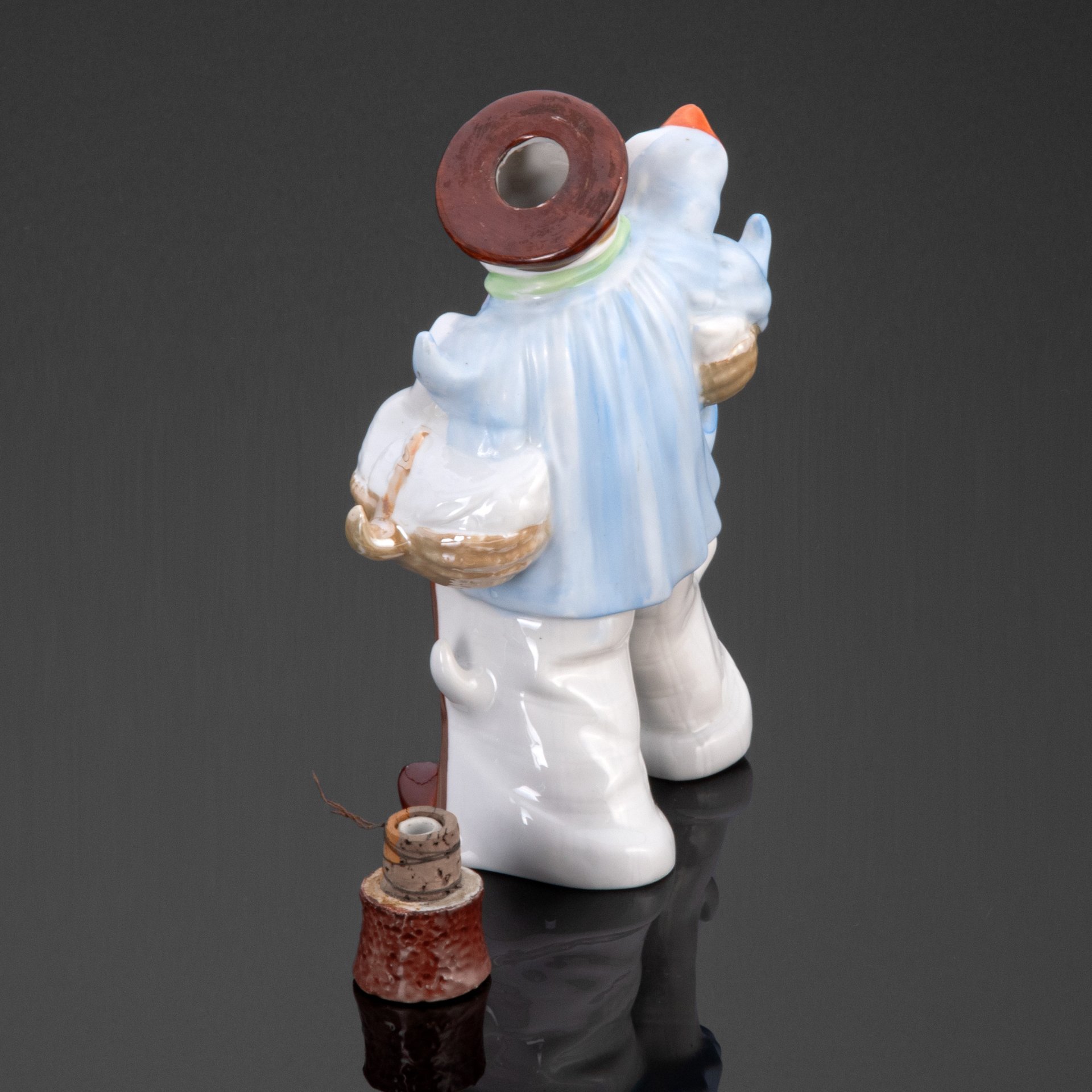 Штоф  "Бюргер с гусями", VEB Porzellanfiguren Lippelsdorf (Липпельсдорф)