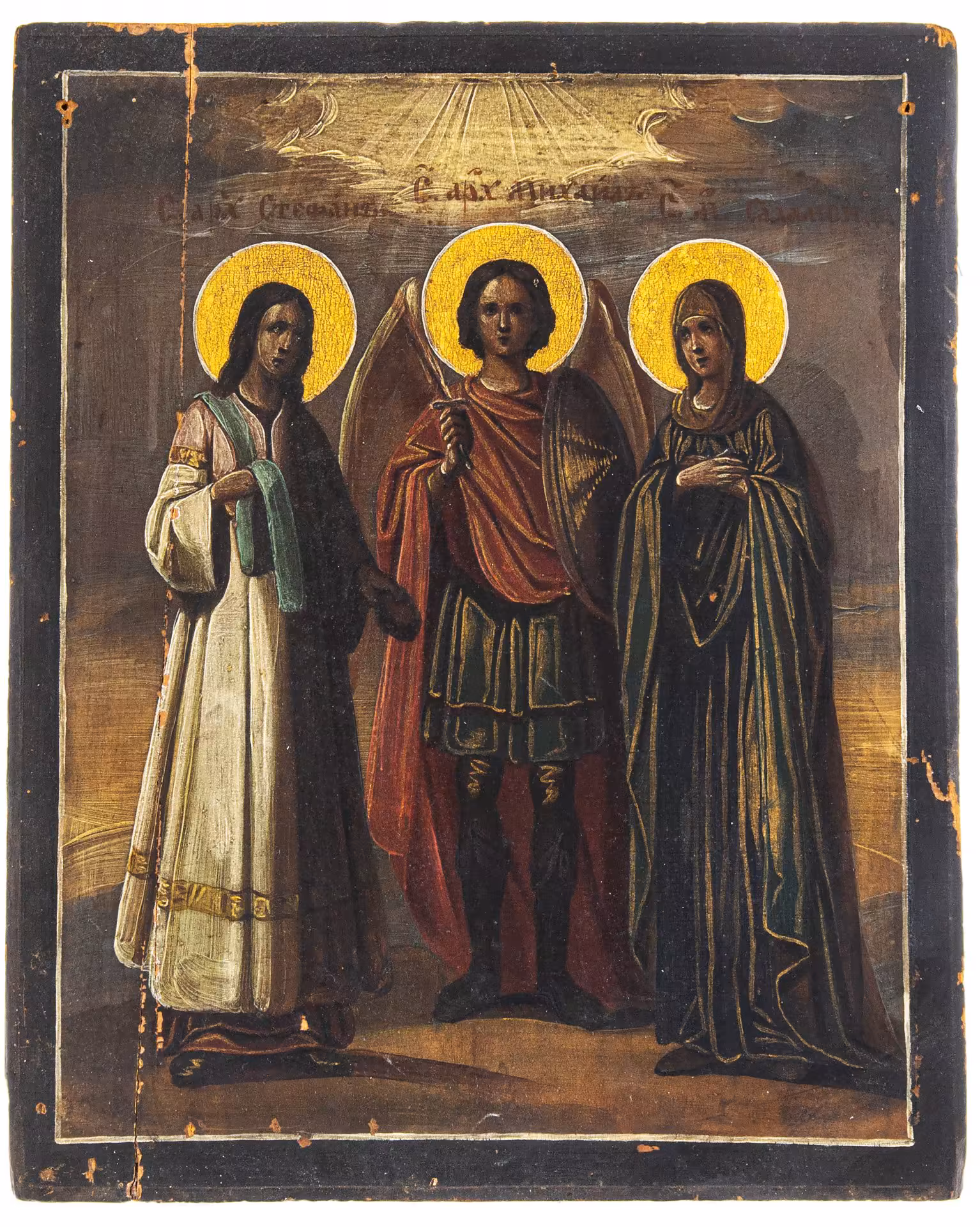 Икона "Избранные Святые", дерево, темпера, Российская Империя, 1850-1900 гг.