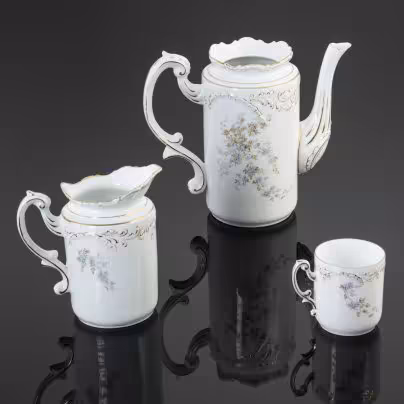 Кофейный набор на 1 персону ( 3 предмета), Rosenthal (Розенталь) форма "Louis XIV"