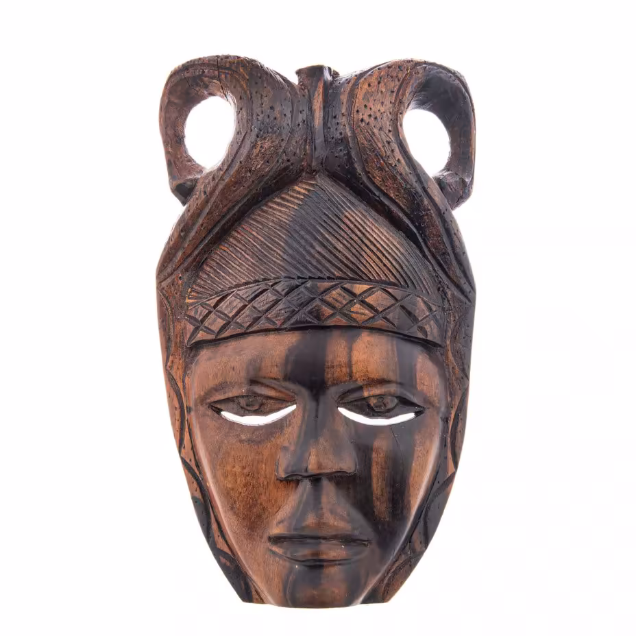 Маска сувенирная, дерево, резьба, Африка, 1980-2000 гг.