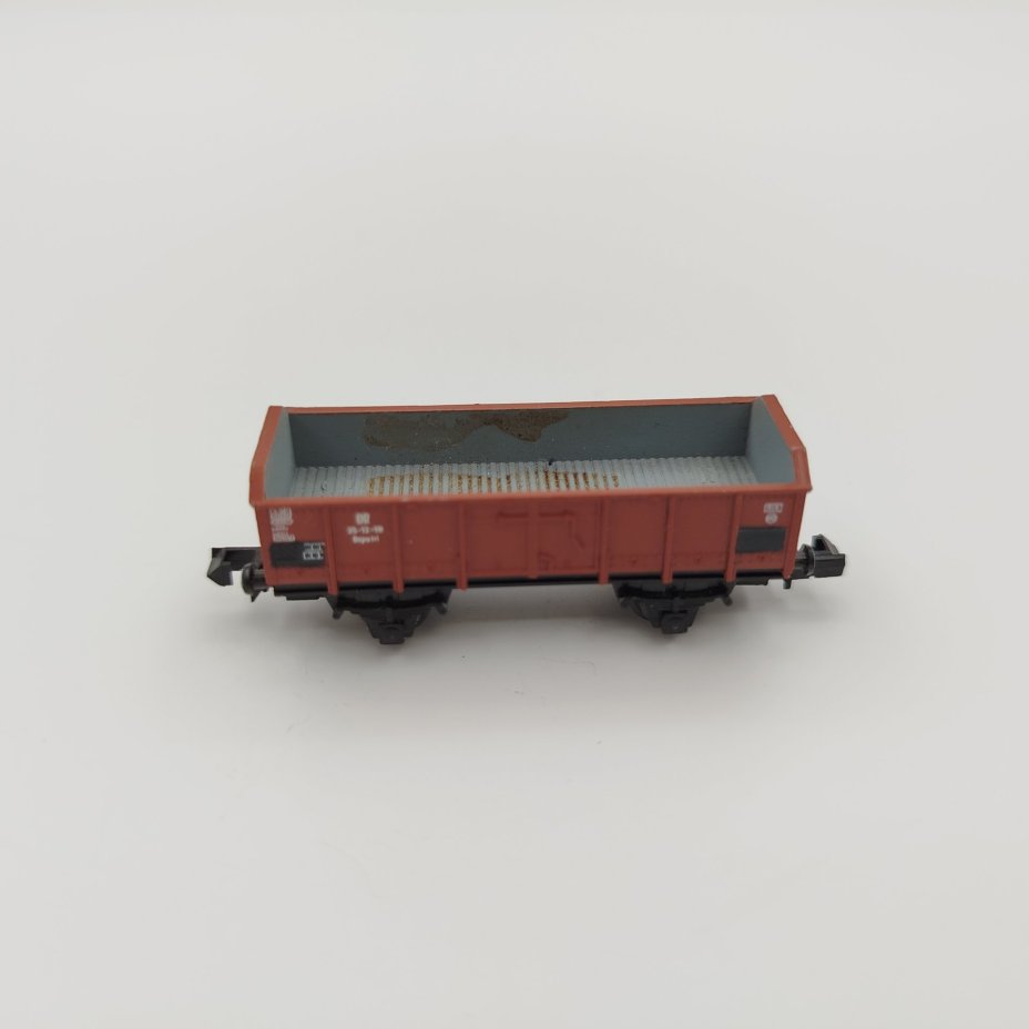 Модель товарного железнодорожного вагона "5.4125-015", в оригинальной коробке, пластик, картон, печать, Piko, ГДР, 1980-1989 гг., Piko