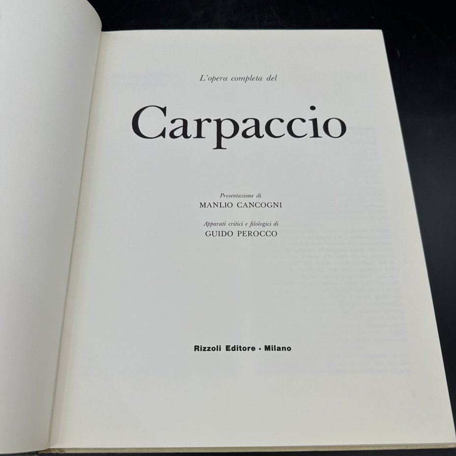 Альбом "L'opera completa di Carpaccio" (на итальянском)