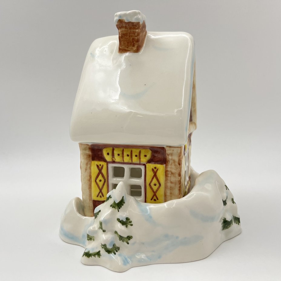 Подсвечник "Домик" по модели автора Д.И. Нефедьева, Конаковский фаянсовый завод