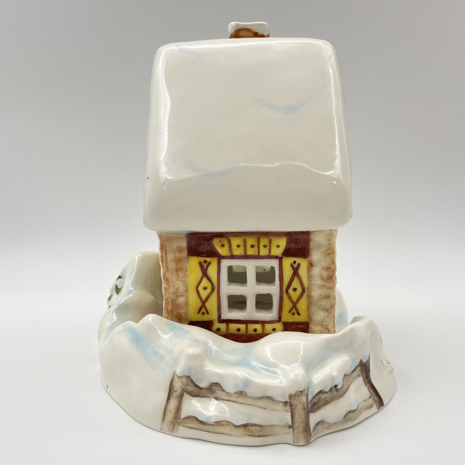 Подсвечник "Домик" по модели автора Д.И. Нефедьева, Конаковский фаянсовый завод