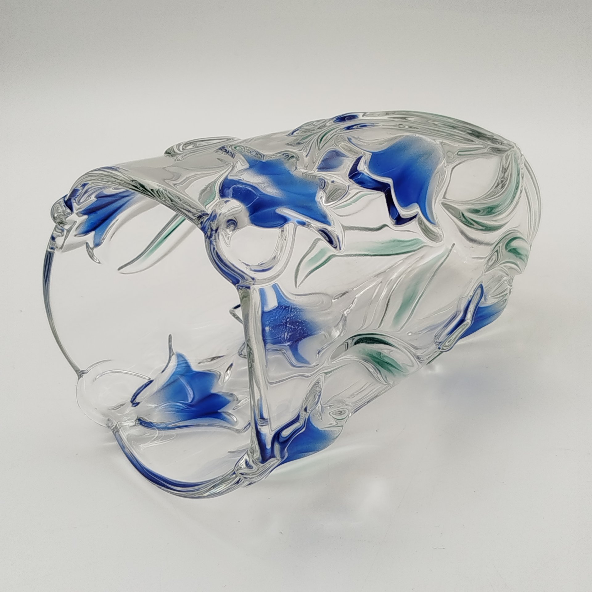 Ваза, украшенная изображением колокольчиков, Walter Glas, стекло, Германия, 1990-2010 гг.