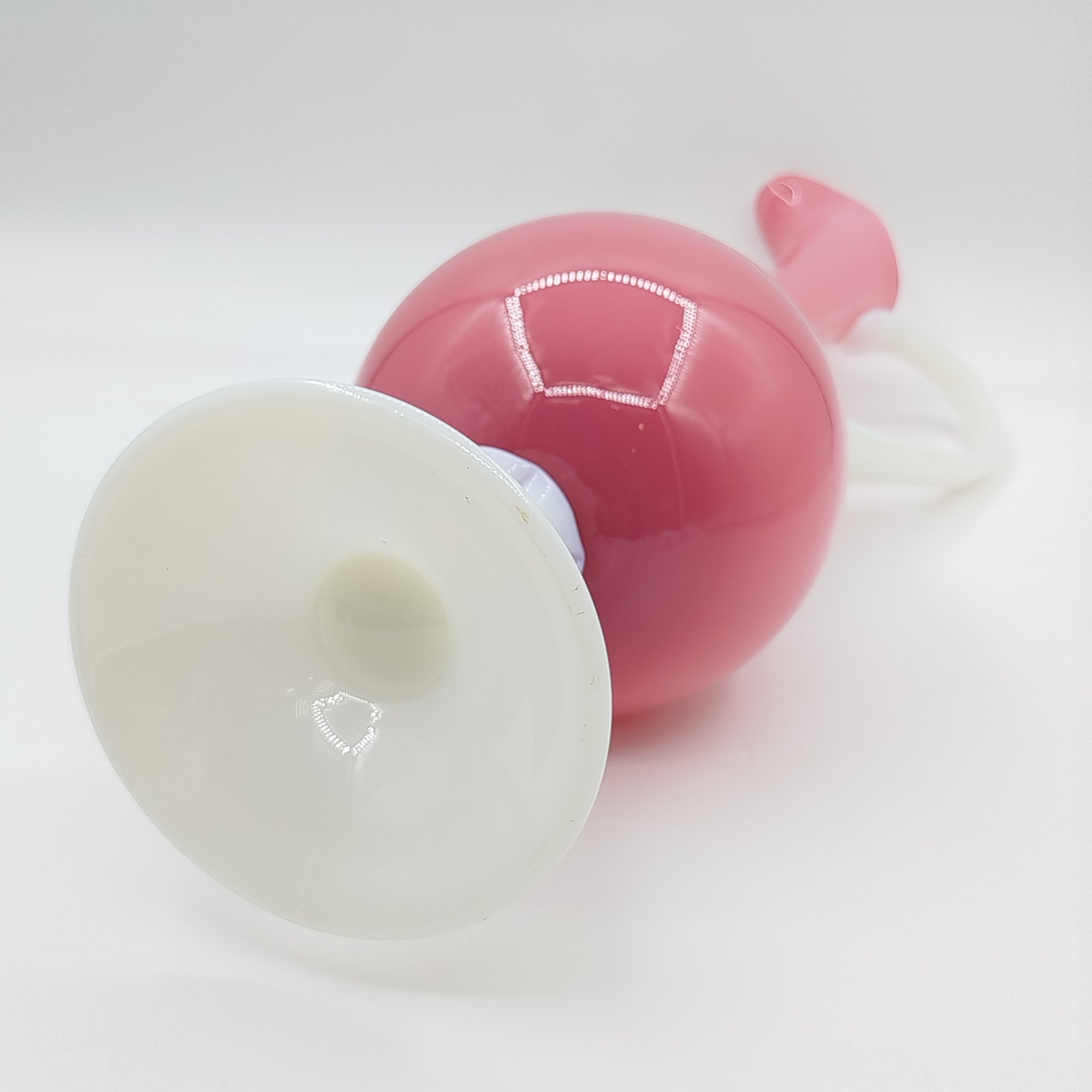 Высокая интерьерная ваза (кувшин) нежного розового оттенка, Empoli Art Glass Opaline