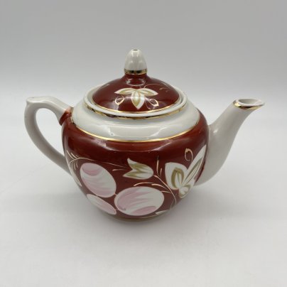 Чайник заварочный из сервиза "Слива", автор А.А.Чекулина