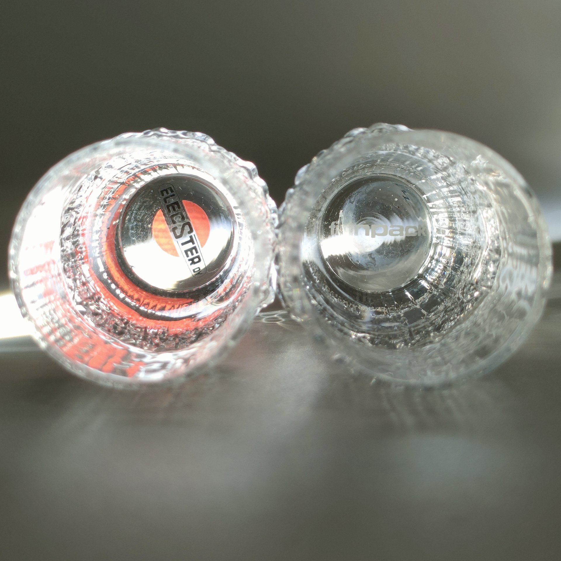 Набор из 6-ти стопок "Niva" с рельефным декором, дизайнер Tapio Wirkkala (Тапио Вирккала), фабрика "Iittala" (Ииттала), стекло, Финляндия, 1980-2015 гг.