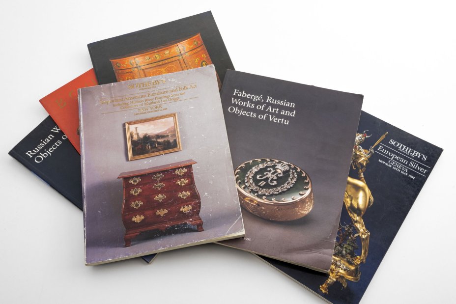 Набор из 6 различных иллюстрированных каталогов аукционных домов (Sotheby's, Christie's, Bonhams), бумага, печать, Западная Европа, 1989-1999 гг.