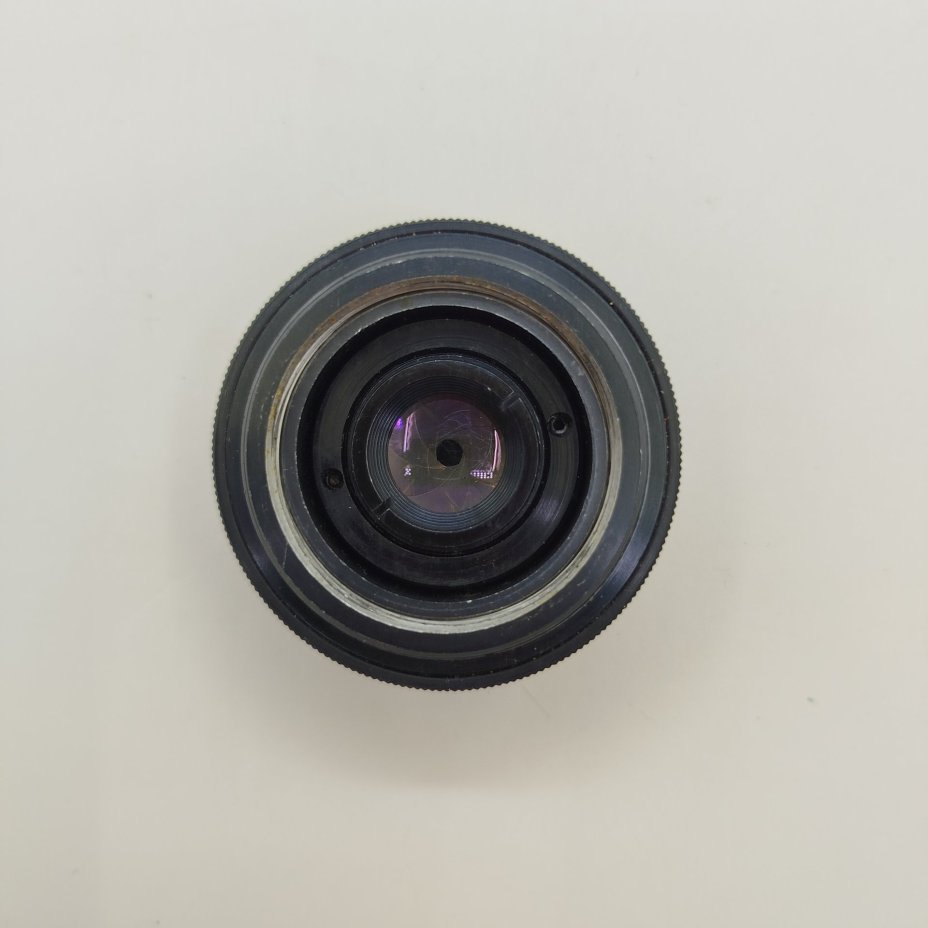Фотообъектив индустар-50 1:3,5 F-5см в родной коробке, металл, пластик, стекло, Лыткаринский завод оптического стекла (ЛЗОС), СССР, 1960-1980 гг.