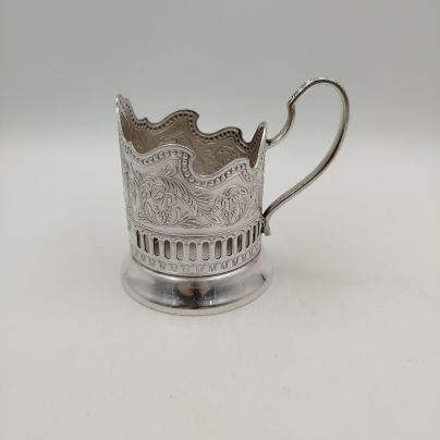 Подстаканник "Советский космос", мНЦ (медь-никель-цинк), Кольчугинский завод цветных металлов, СССР, 1970-1980 гг.